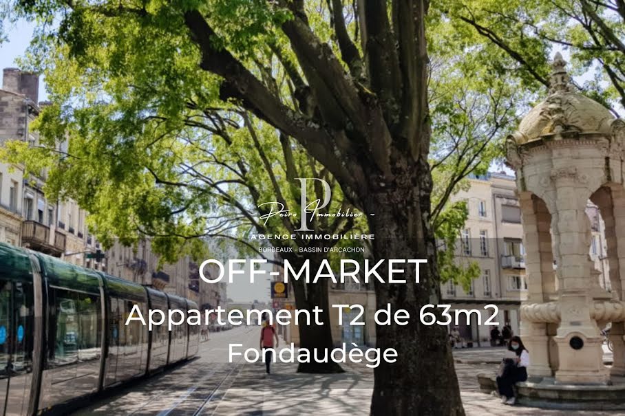 Vente appartement 2 pièces 63 m² à Bordeaux (33000), 246 000 €