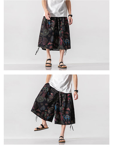 Title 2, Mens Loose-fitting Chinese Style Elephant Flow...