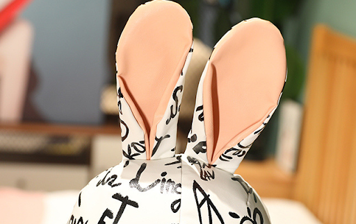 Title 4, Graffiti Bear Doll PU Leather Rabbit Plush Toy ...