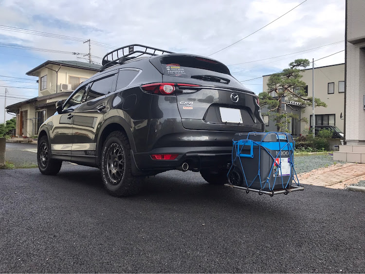 CX-8のヒッチ キャリア・cx-8 club・CX-8club・クーラーボックスに関するカスタム事例の投稿画像1枚目