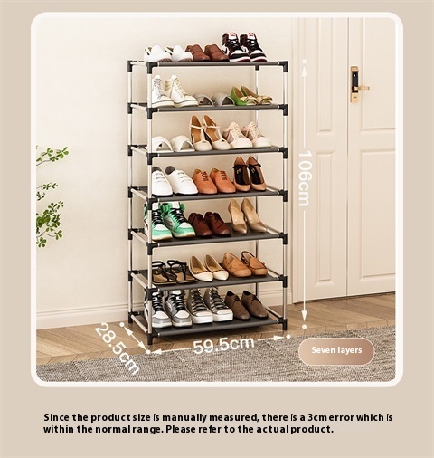 Title 2, Multi-layer Shoe Rack Simple Bold Metal Assembl...