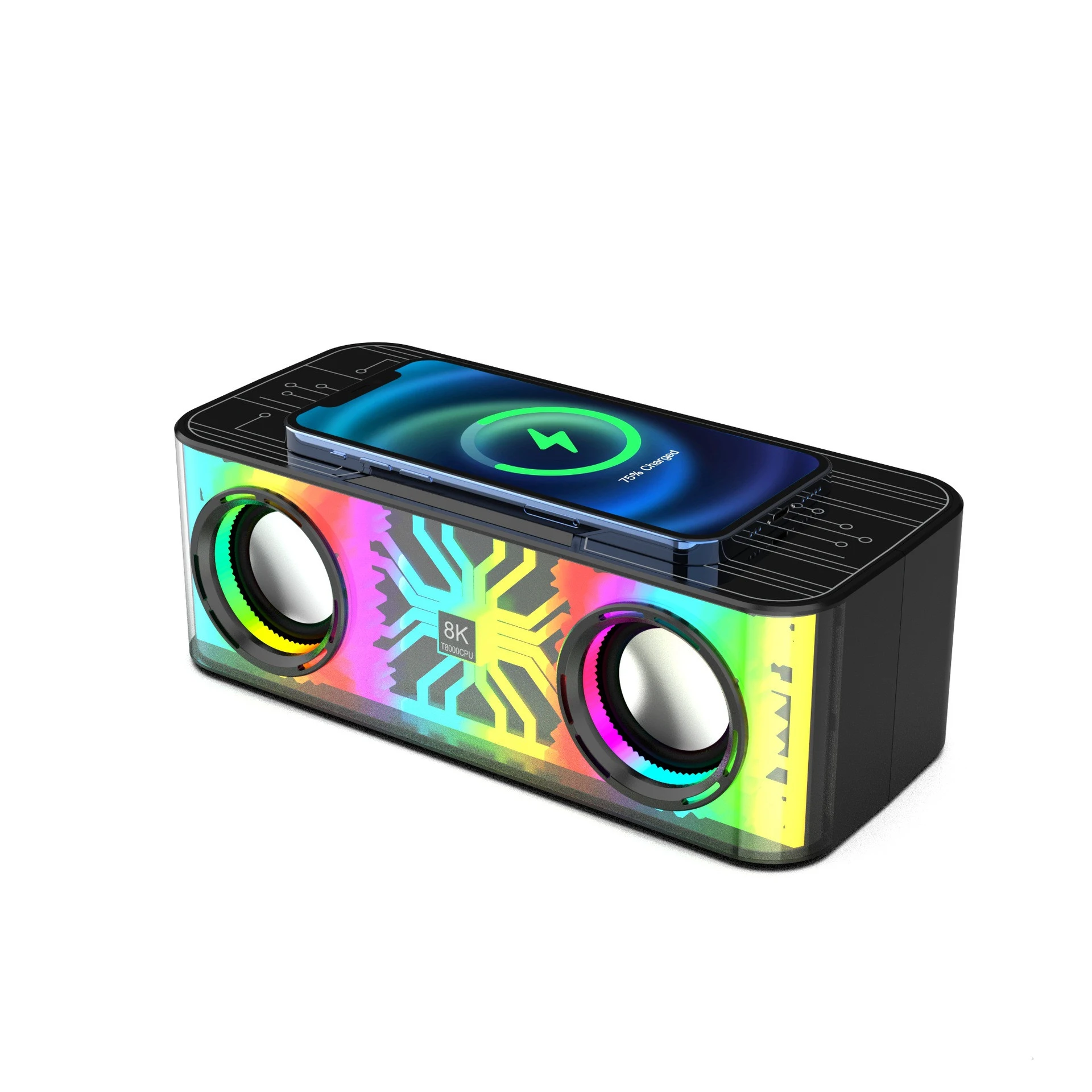 Title 6, Farbiger Licht Bluetooth-Lautsprecher Doppel-La...