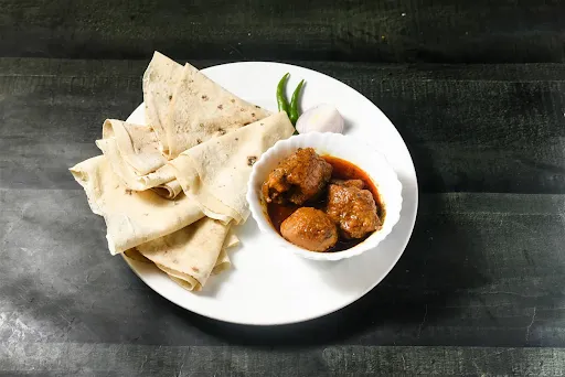 Chicken Curry [2 Pieces] With 5 Rumali Roti [Serves 1]