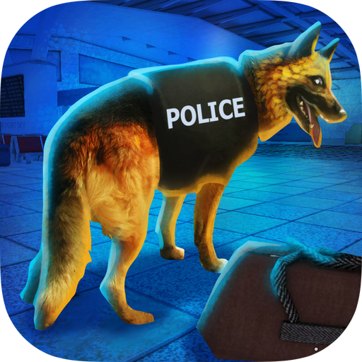 Chien De Police En Aéroport 3D icon