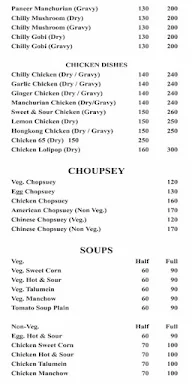 G.S.K Chinese Fast Food menu 5