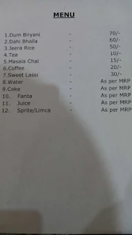 Family Chaat menu 4