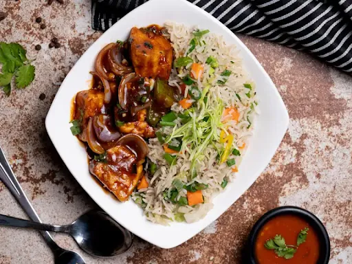 Chilli Paneer Rice Bowl