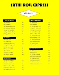 Sathi Roll Express menu 1