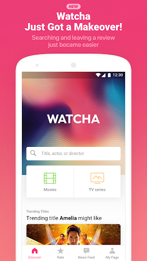 Watcha - Movies, TV Series Recommendation App