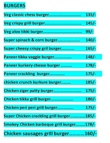 Shake A Meal menu 