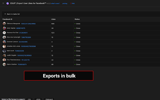 ESUIT | Export User Likes for Facebook™