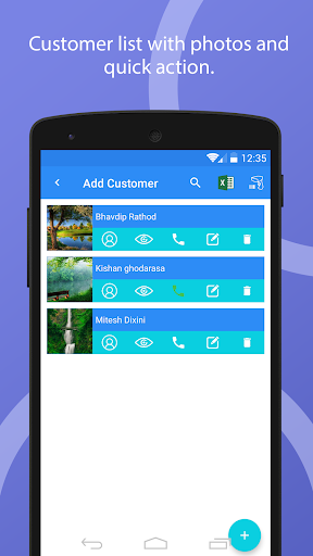 Screenshot Optical Store Customer Manager