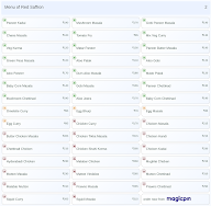 Red Saffron menu 2