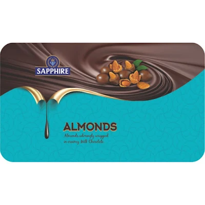 Sapphire Chocolate Coated Nuts, Almonds - 175 gm