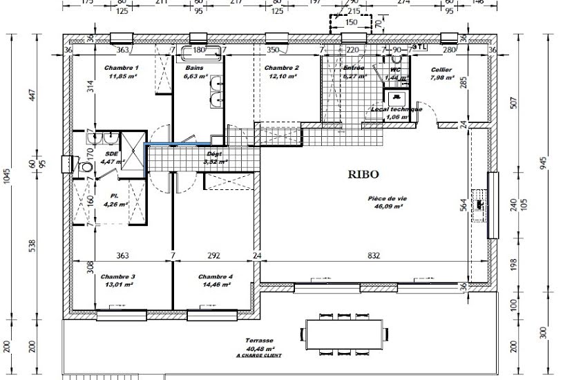  Vente Terrain + Maison - Terrain : 2 666m² - Maison : 133m² à Ucel (07200) 