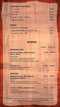 Slounge - Lemon Tree Hotel menu 3