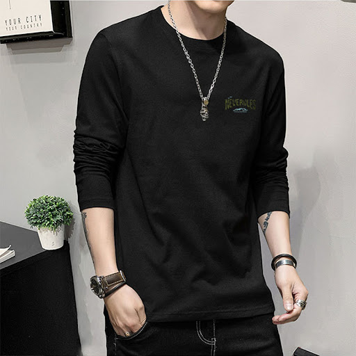 Title 3, Mens Mountain Crew Neck Long Sleeve T-shirt Br...