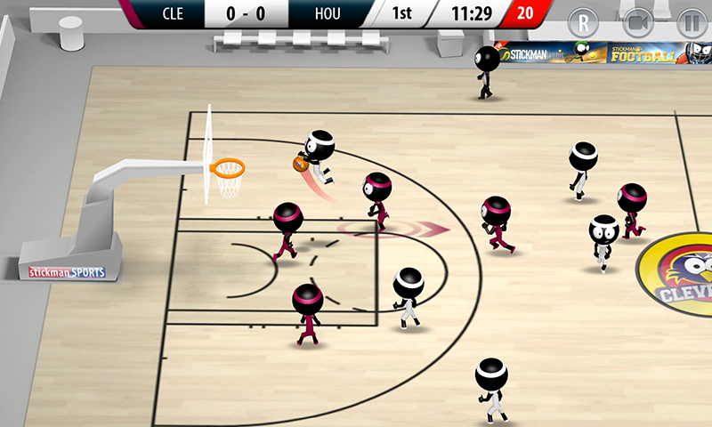  Stickman Basketball 2017: captura de tela 