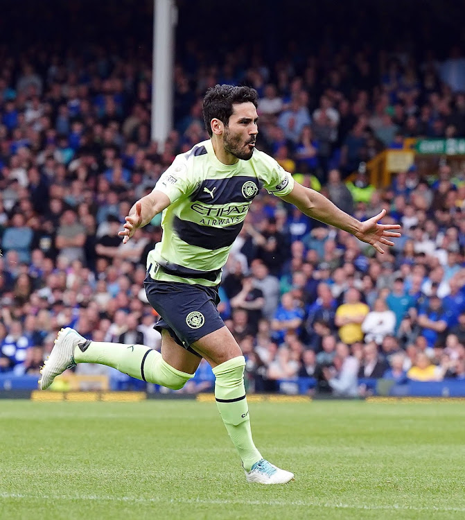 Manchester City Ilkay Gundogan celebrates