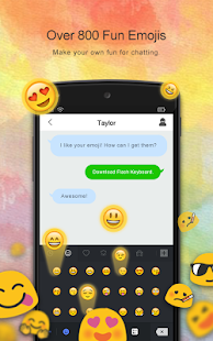  Flash Keyboard - Emojis & More- 스크린샷 미리보기 이미지  