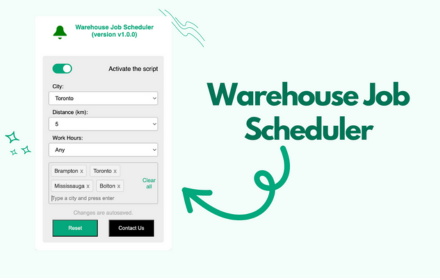 Warehouse Job Scheduler Promo Image