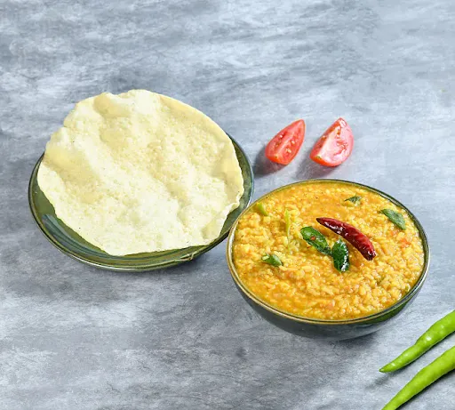 Ghee Sambar Rice + Appadam