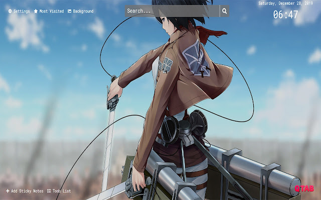 Attack on Titan Wallpapers HD New Tab Theme