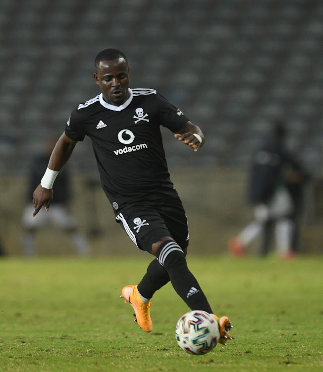 Striker Gabadinho Mhango could be in the Bucs team playing Kaizer Chiefs in this weekend's Soweto derby. Pic Sydney Mahlangu/BackpagePix