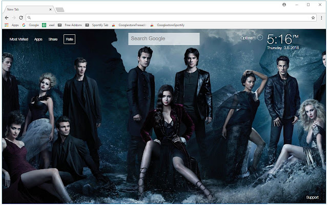 The Vampire Diaries Hd Wallpapers New Tab Free Addons