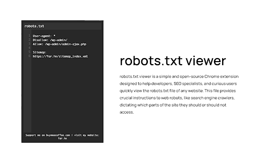robots.txt viewer