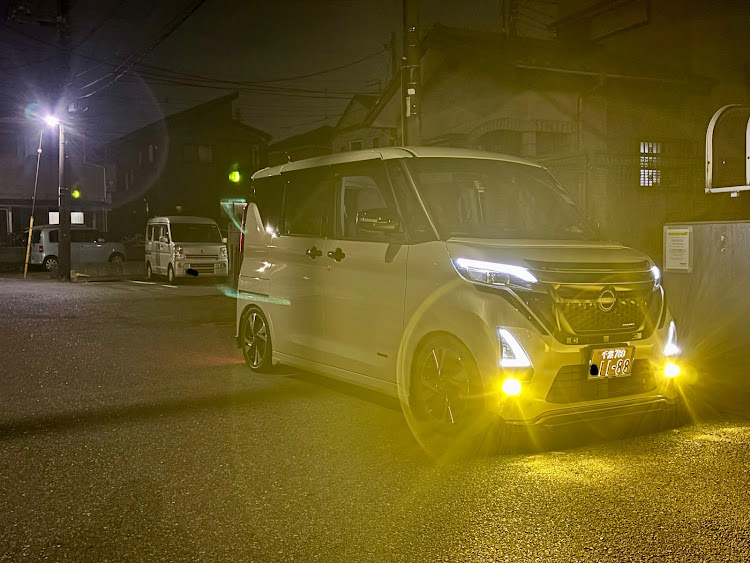 ルークスのボルクレーシングステッカー・ドライブ・純正ホイールも悪くない・DIYに関するカスタム事例の投稿画像1枚目