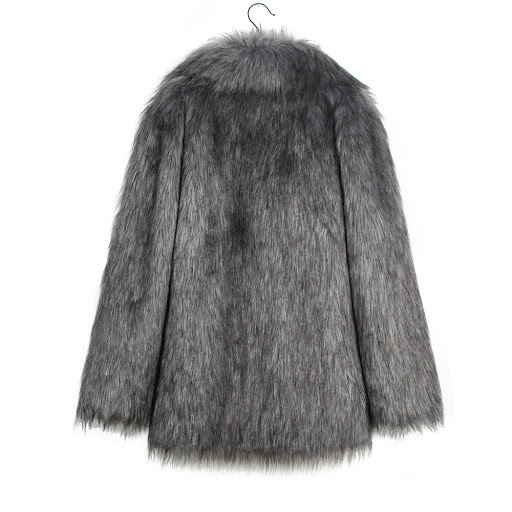 Title 9, European and American Mens Lapel Short Faux Fur...