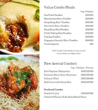 Uncle's Chinese menu 8