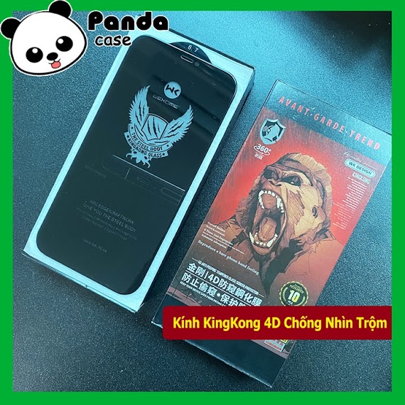 Kính Cường Lực Iphone Chống Nhìn Trộm Kingkong 4D 7Plus/8Plus/X/Xs/Xsmax/11Promax/11/Xr/12/12Pro/12Promax/13/13Promax