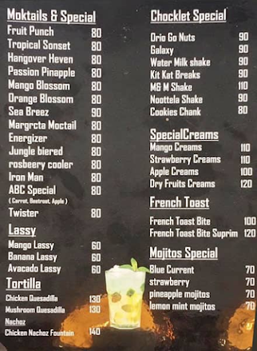 Berlin Cafe menu 