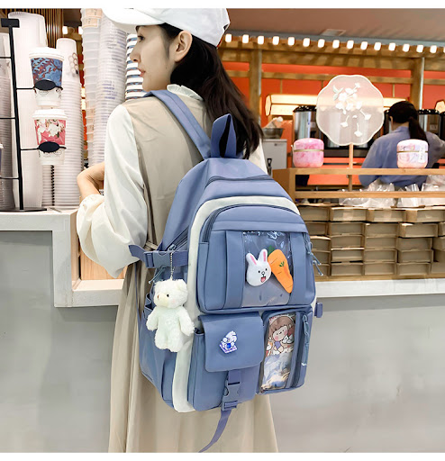 Title 17, Five-piece Lightweight Student Large Capacity B...