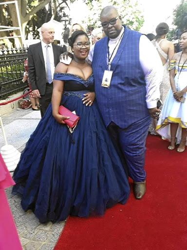 Nkomfa Mkabile and his wife Unathi at the Sona on Thursday evening.