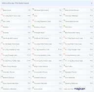 Eeraa The Bake House menu 1