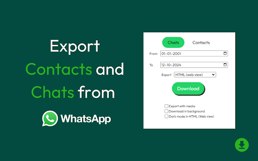 WAexport: Export WhatsApp Chats and Contacts Preview 2