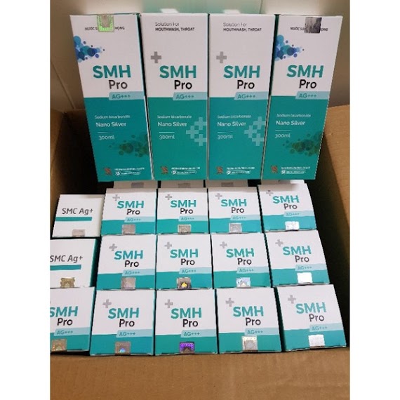 Súc Họng Nano Bạc Smh Pro Ag++ 300Ml Vệ Sinh Răng Miệng, Phòng Ngừa Viêm Lợi, Hôi Miệng