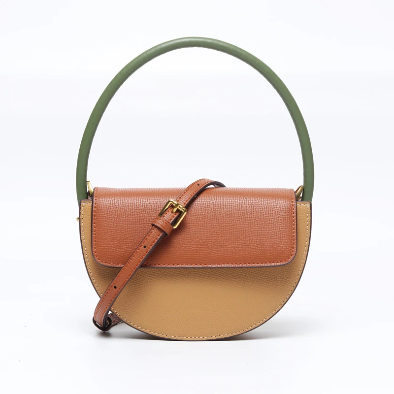 Nieuwe niche design leren messenger bag voor dames. Stijlvolle en praktische tas, ideaal voor dagelijks gebruik. Comfort en elegantie in één.