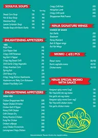 Ninja Noodles menu 2