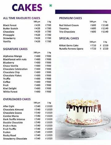Winni Cakes And More menu 