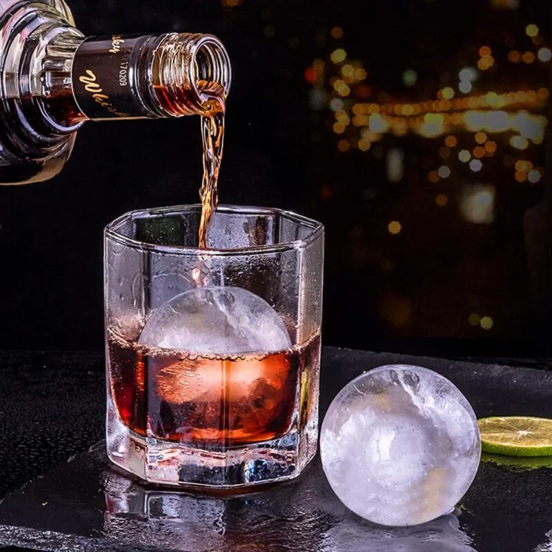 Large Round Frozen Ice Cube Hockey Puck Mold Bar Household Silicone Creates perfect chilled drinks at home