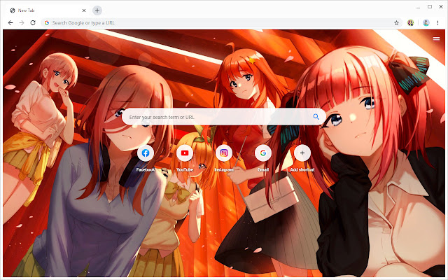 The Quintessential Quintuplets New Tab