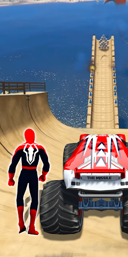 Screenshot Superhero Mega Ramp Car Stunt