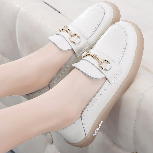 Title 2, Leather Shoes Fashion All-match Net Red Fairy S...