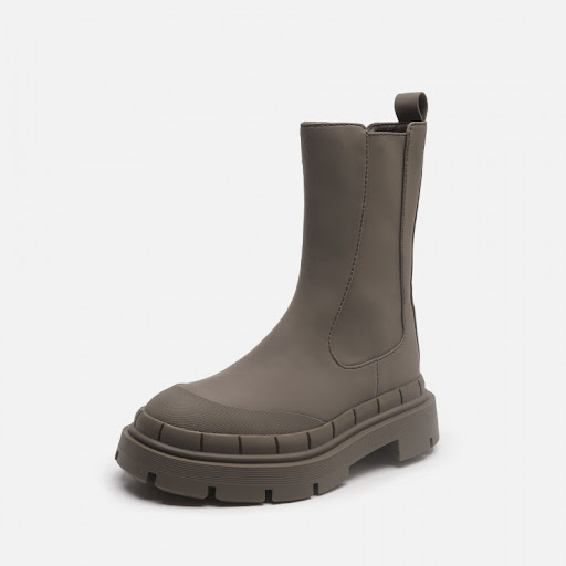 Title 4, Side Zipper Martin Boots with Thick Soles for a...