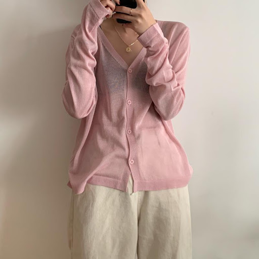 Title 8, Womens Long-Sleeved Thin Knitted Ice Silk Suns...