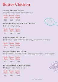 Yours truly Butter Chicken menu 3